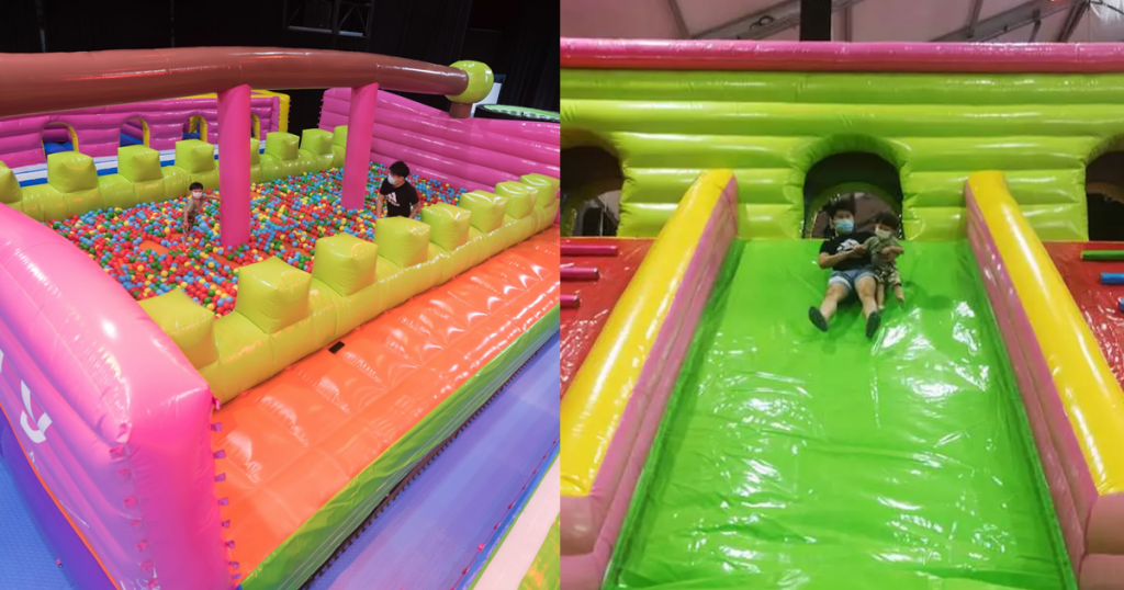 New indoor playground at Downtown East has massive bouncy castle, dinosaur rides and more