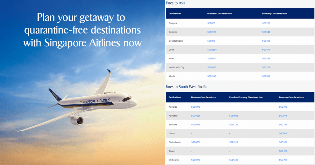 Singapore Airlines Has Promo Fares To Over 20 Destinations When You Book By 15 May 22