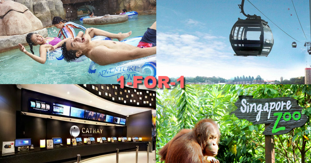 1-for-1 tickets to Adventure Cove Waterpark, Singapore Zoo, Cathay Cineplexes, S.E.A Aquarium and more with your PAssion POSB Card on 10 May 2022