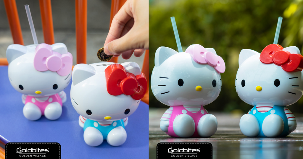 Hello Kitty Tumbler / Coin Bank now available at Golden Village