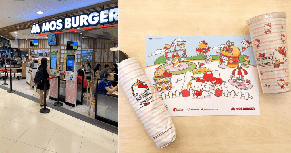 MOS Burger Has Exclusive Hello Kitty Premiums At Special Price When You Purchase Any Set Meal