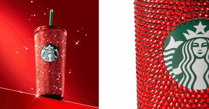 Starbucks launching super limited edition red rhinestones cold cup that costs S7