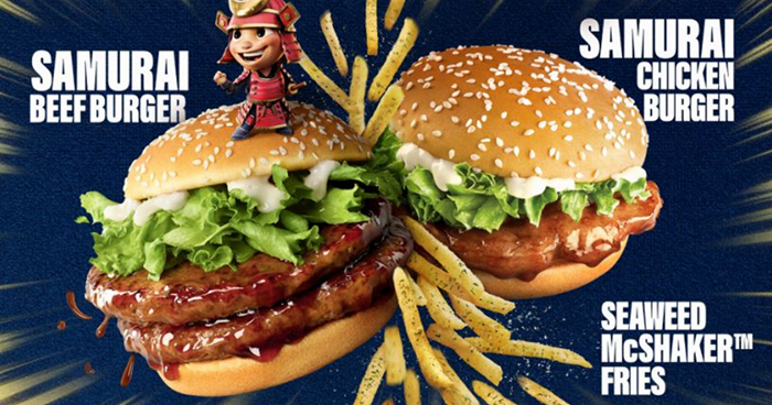 Samurai Burgers, Seaweed McShaker™ Fries and Yuzu Cream Cheese Pie now available at McDonald's from 22 Sep 2022