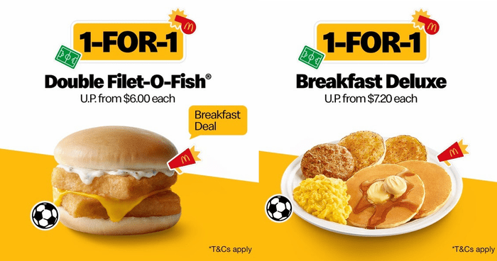 McDonald's Has 1-FOR-1 Breakfast Deluxe & Double Filet-O-Fish Deals From 19 - 21 Dec 22