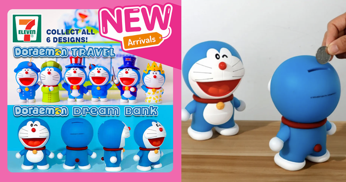 7-Eleven Has Doraemon Travel Figurines And Doraemon Piggy Bank