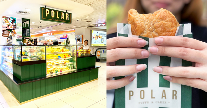Polar Puffs & Cakes offering 50% off curry puffs from 1 - 3 Apr 23, pay just .10 each (U.P. .20)