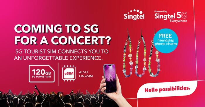 Seamless Connectivity for Concert-Goers: Level Up Your Experience with Singtel's 5G Tourist SIM/eSIM in Singapore