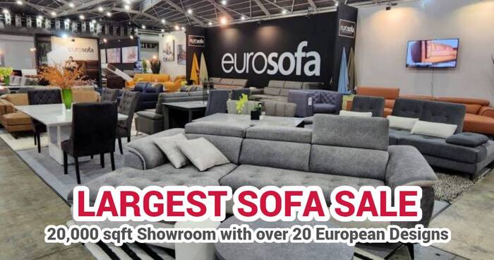 La Vi'DA, the LARGEST Sofa Sale, is happening at Eurosofa at 5 Little Road from 16 to 21 Apr 24